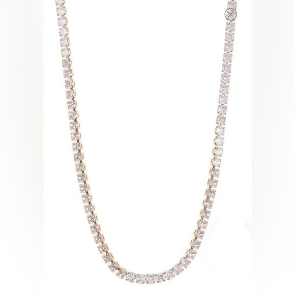 Cubic zirconia tennis necklace - BEAUTIFUL! - Picture 2 of 4